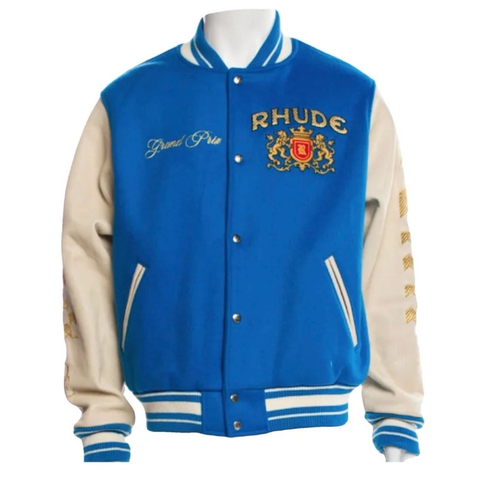 Rhude x McLaren Varsity Bomber Jacket